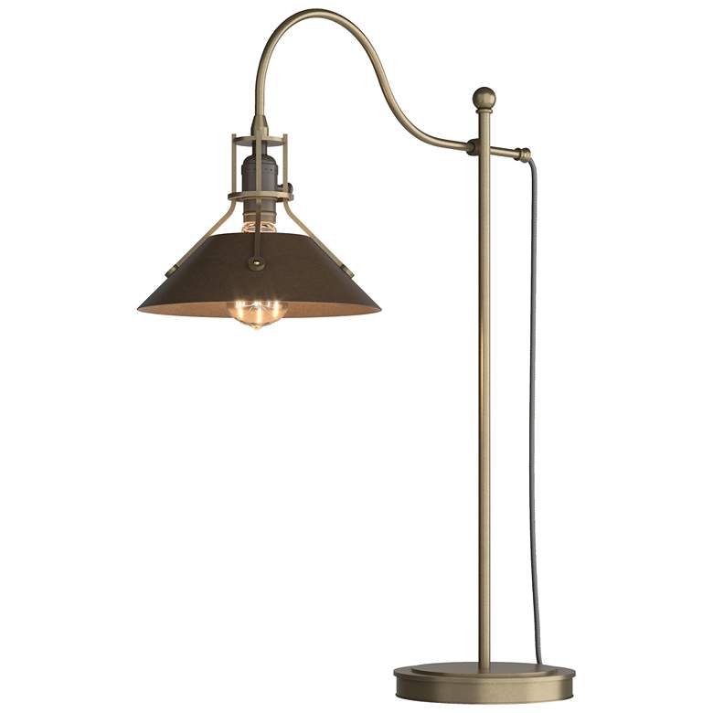 Image 1 Henry 27.1" High Bronze Accented Soft Gold Table Lamp