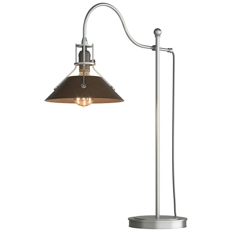 Image 1 Henry 27.1" High Bronze Accented Vintage Platinum Table Lamp