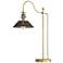 Henry 27.1" High Dark Smoke Accented Modern Brass Table Lamp
