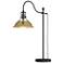 Henry 27.1" High Modern Brass Accented Black Table Lamp