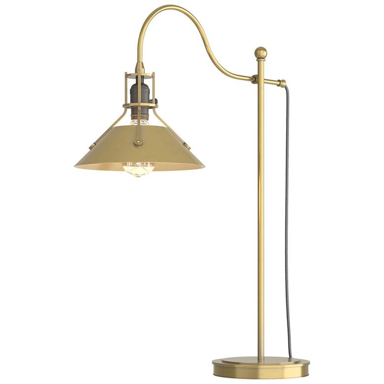 Image 1 Henry 27.1" High Modern Brass Accented Modern Brass Table Lamp