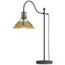 Henry 27.1" High Modern Brass Accented Natural Iron Table Lamp