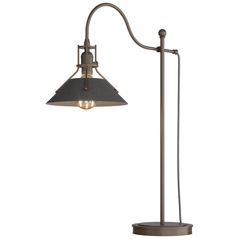 Image 1 Henry 27.1 inch High Natural Iron Accented Bronze Table Lamp