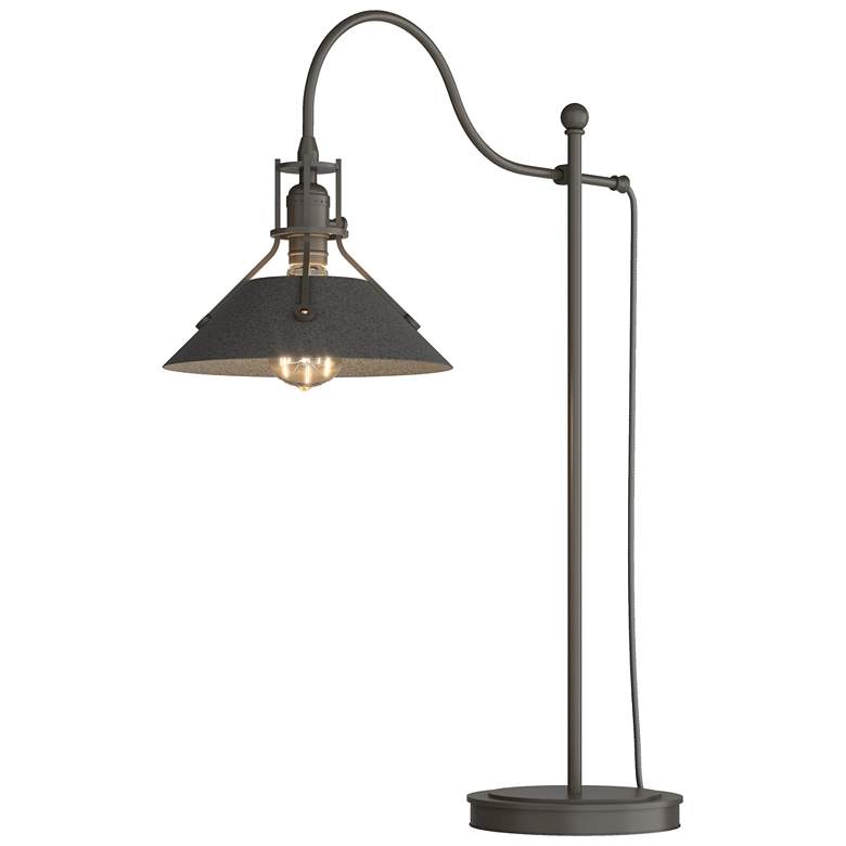 Image 1 Henry 27.1 inch High Natural Iron Accented Dark Smoke Table Lamp