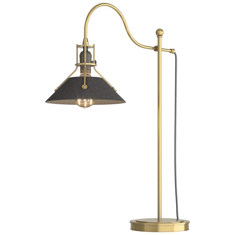 Image 1 Henry 27.1" High Natural Iron Accented Modern Brass Table Lamp