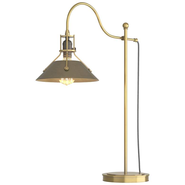 Image 1 Henry 27.1" High Soft Gold Accented Modern Brass Table Lamp