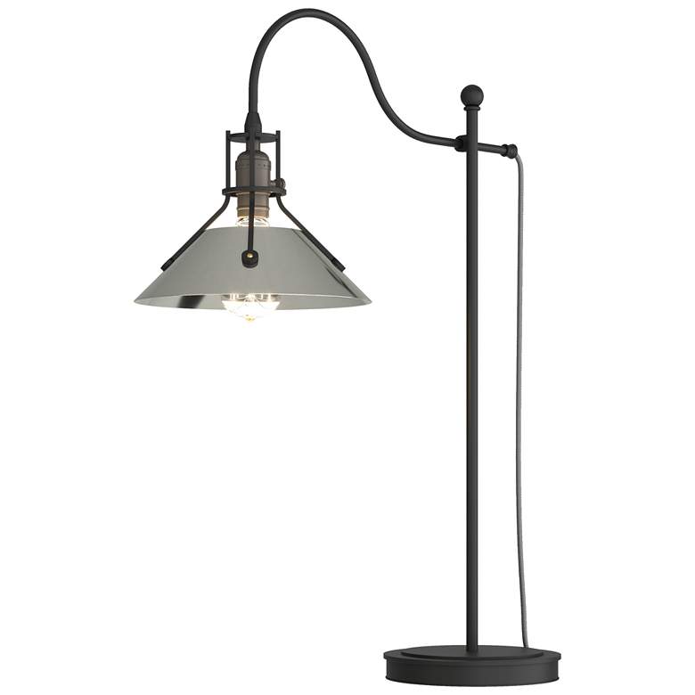 Image 1 Henry 27.1" High Sterling Accented Black Table Lamp
