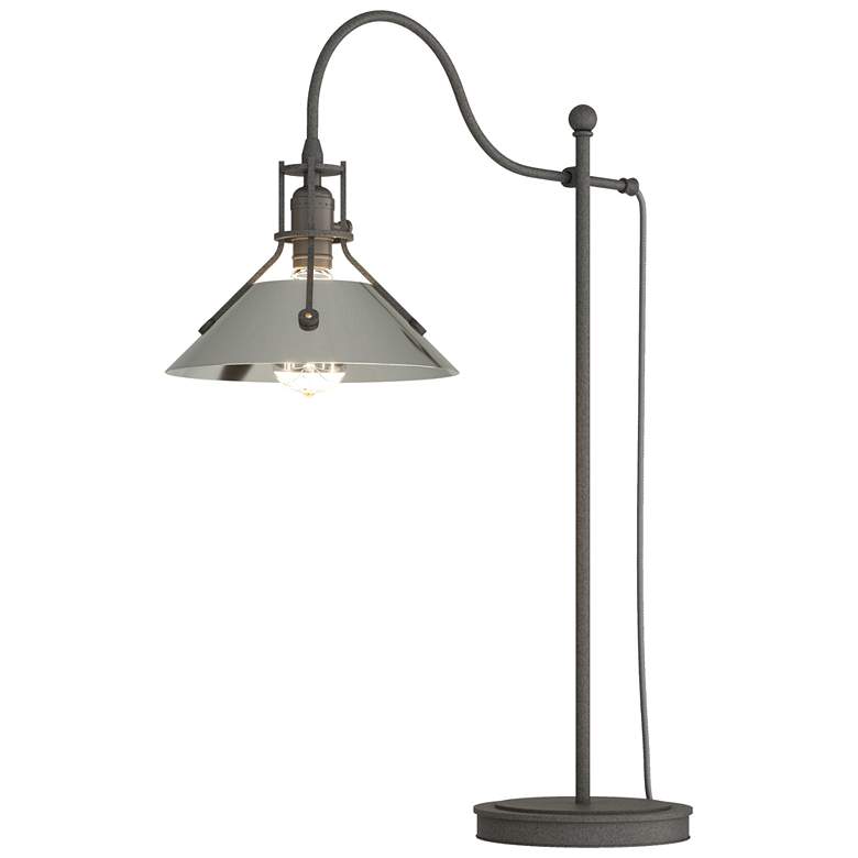 Image 1 Henry 27.1" High Sterling Accented Natural Iron Table Lamp