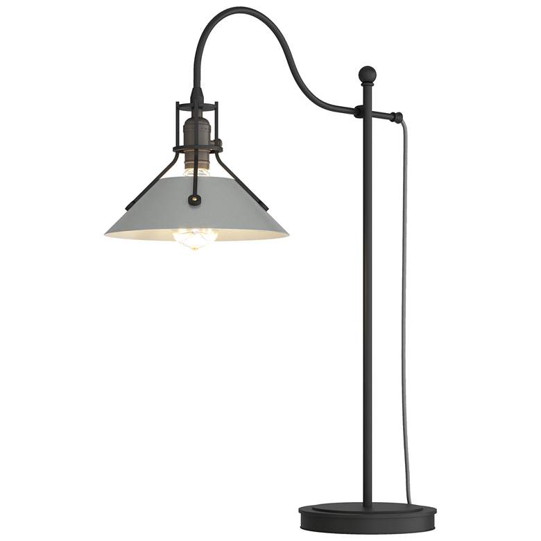 Image 1 Henry 27.1" High Vintage Platinum Accented Black Table Lamp