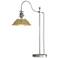 Henry 27.1"H Modern Brass Accented Vintage Platinum Table Lamp