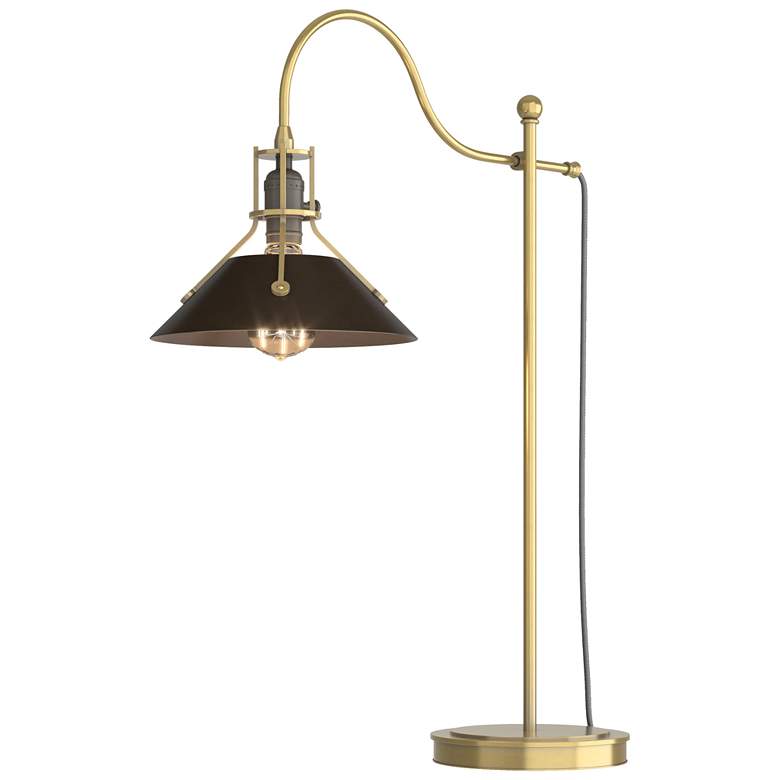Image 1 Henry 27.1"H Oil Rubbed Bronze Accented Modern Brass Table Lamp
