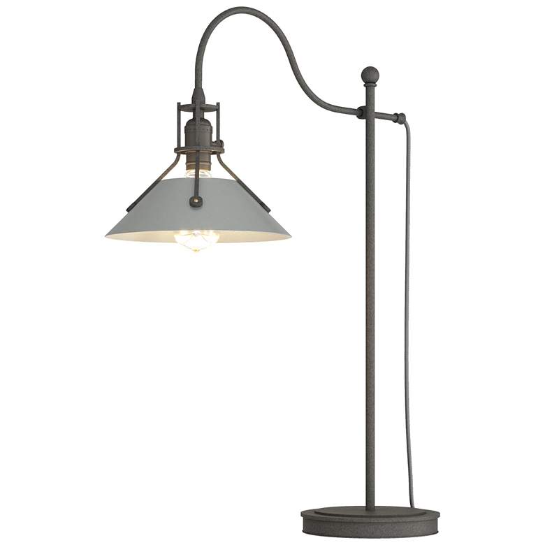 Image 1 Henry 27.1"H Vintage Platinum Accented Natural Iron Table Lamp