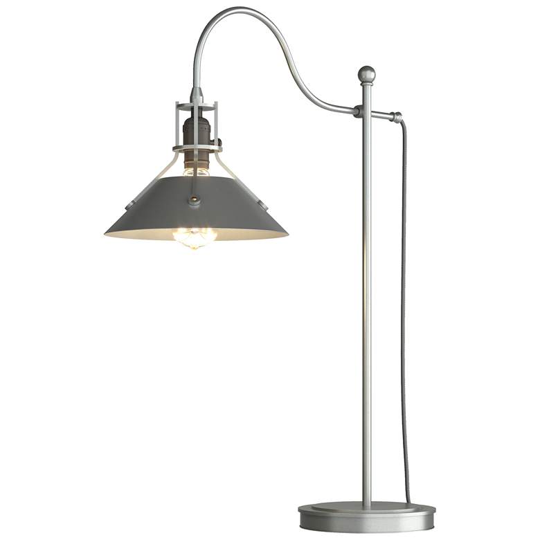 Image 1 Henry 27.1"H Vintage Platinum Accented Vintage Platinum Table Lamp