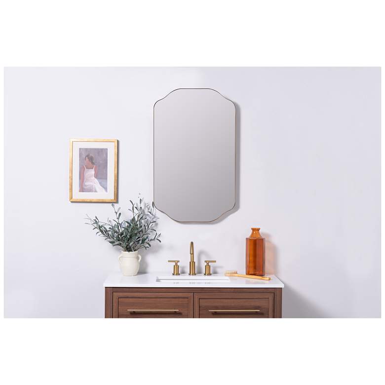 Image 2 Henry 34 x 21 Gold Wall Mirror more views
