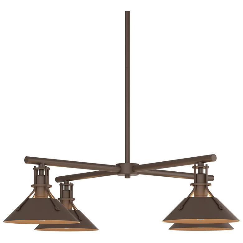 Image 1 Henry 8.2" High 4-Light Coastal Bronze Outdoor Pendant
