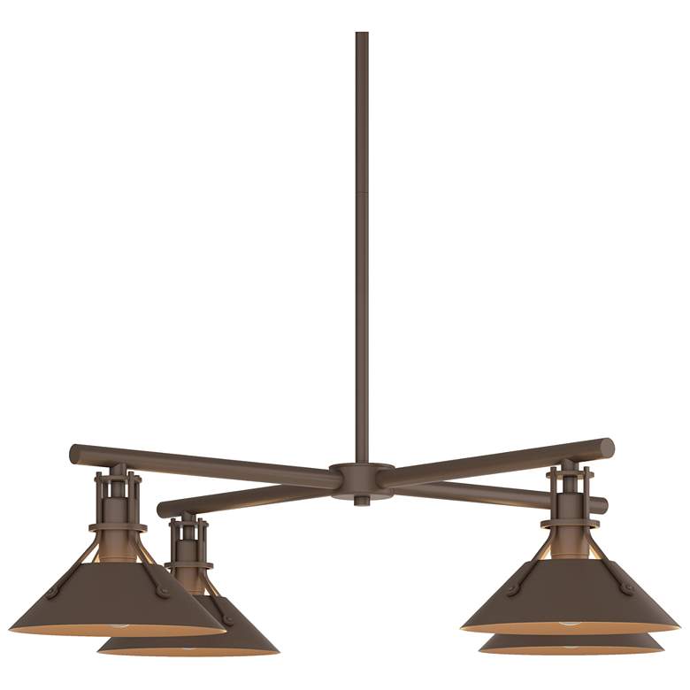 Image 1 Henry 8.2 inch High 4-Light Coastal Bronze Outdoor Pendant