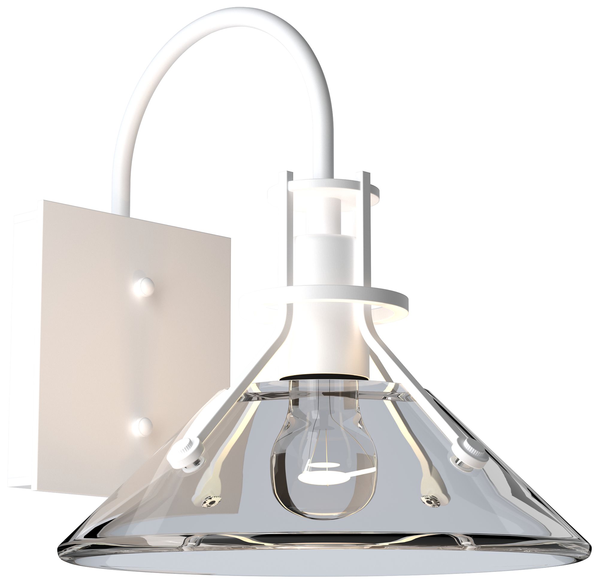 Henry 9.2" High Small Coastal White Outdoor Sconce - Made to Order