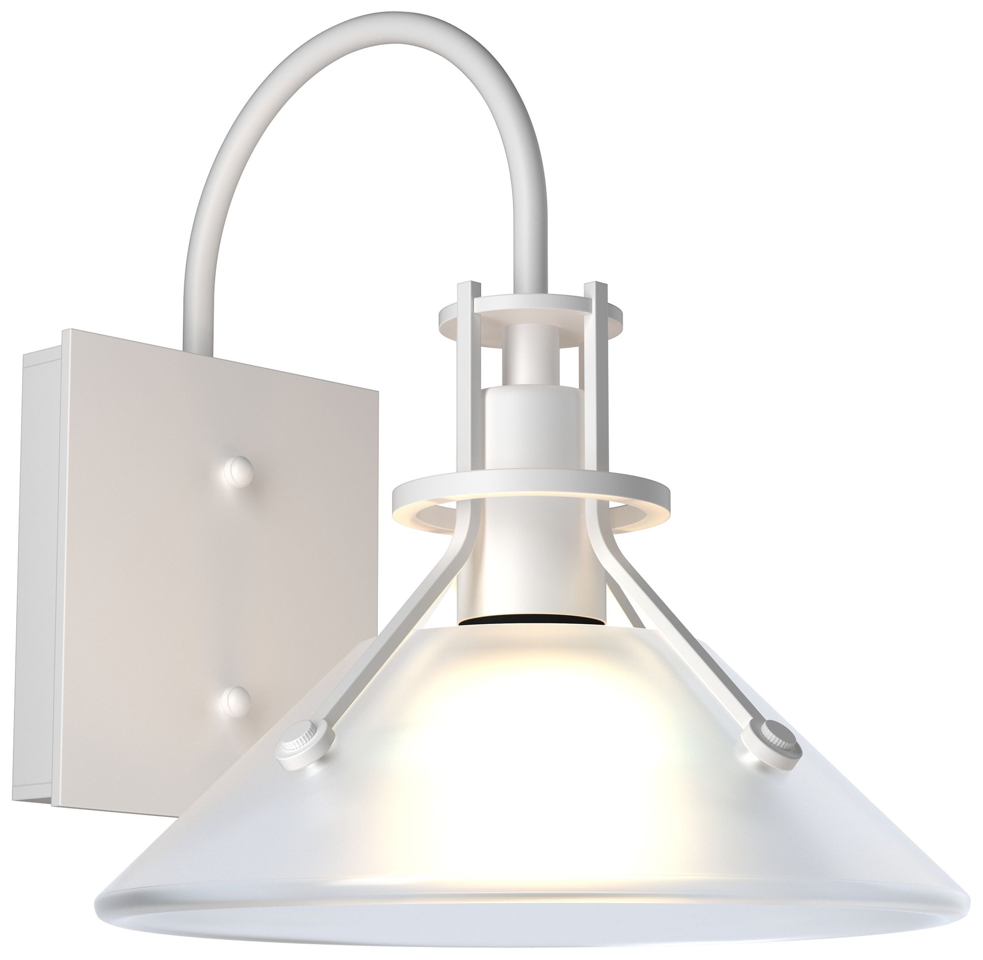 Henry 9.2" High Small Coastal White Outdoor Sconce - Made to Order
