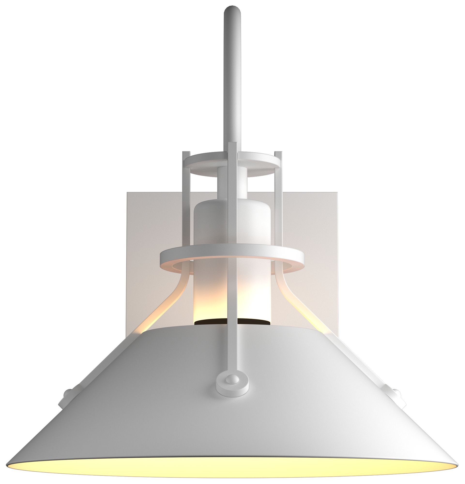 Henry 9.2" High Small Coastal White Outdoor Sconce - Made to Order