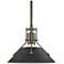 Henry 9.2" Wide Black Accented Soft Gold Mini-Pendant