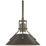 Henry 9.2" Wide Bronze Accented Soft Gold Mini-Pendant