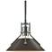 Henry 9.2" Wide Bronze Accented Vintage Platinum Mini-Pendant