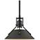 Henry 9.2" Wide Natural Iron Accented Black Mini-Pendant
