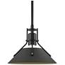Henry 9.2" Wide Natural Iron Accented Black Mini-Pendant