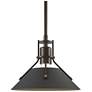 Henry 9.2" Wide Natural Iron Accented Bronze Mini-Pendant