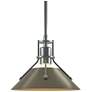 Henry 9.2" Wide Soft Gold Accented Vintage Platinum Mini-Pendant