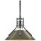 Henry 9.2" Wide Soft Gold Accented Vintage Platinum Mini-Pendant