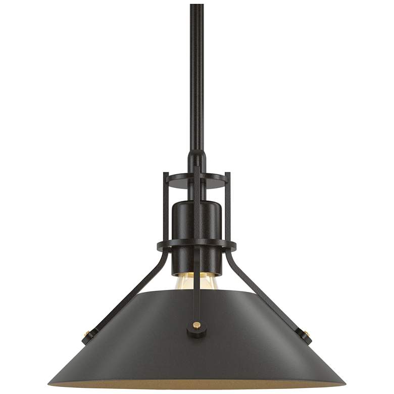 Image 1 Henry 9.2"W Dark Smoke Accented Oil Rubbed Bronze Mini-Pendant