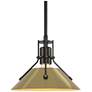 Henry 9.2"W Modern Brass Accented Oil Rubbed Bronze Mini-Pendant
