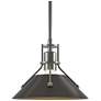 Henry 9.2"W Oil Rubbed Bronze Accented Vintage Platinum Mini-Pendant