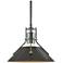 Henry 9.2"W Oil Rubbed Bronze Accented Vintage Platinum Mini-Pendant