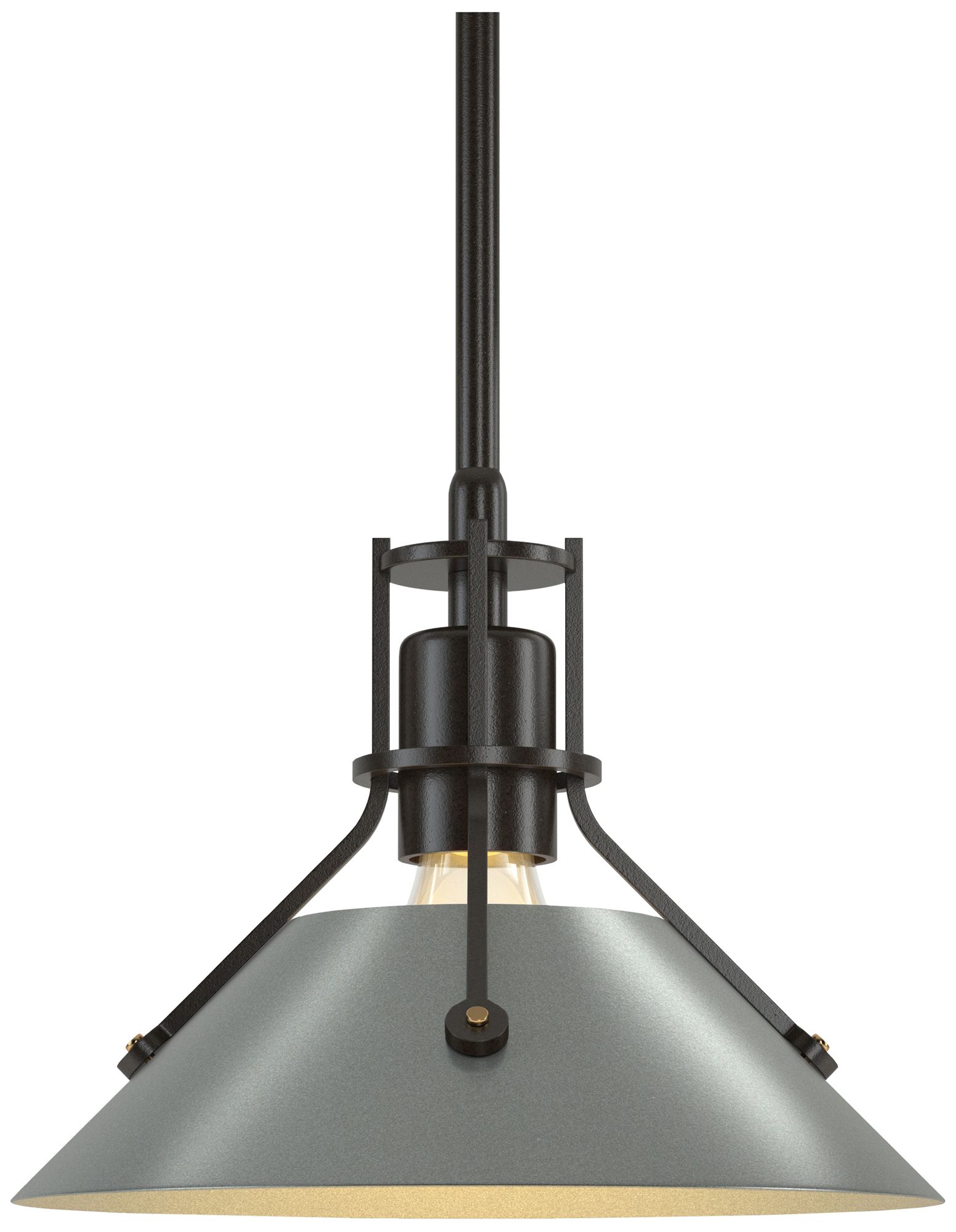 Henry 9.2"W Vintage Platinum Oil Rubbed Bronze Mini-Pendant Made to Or
