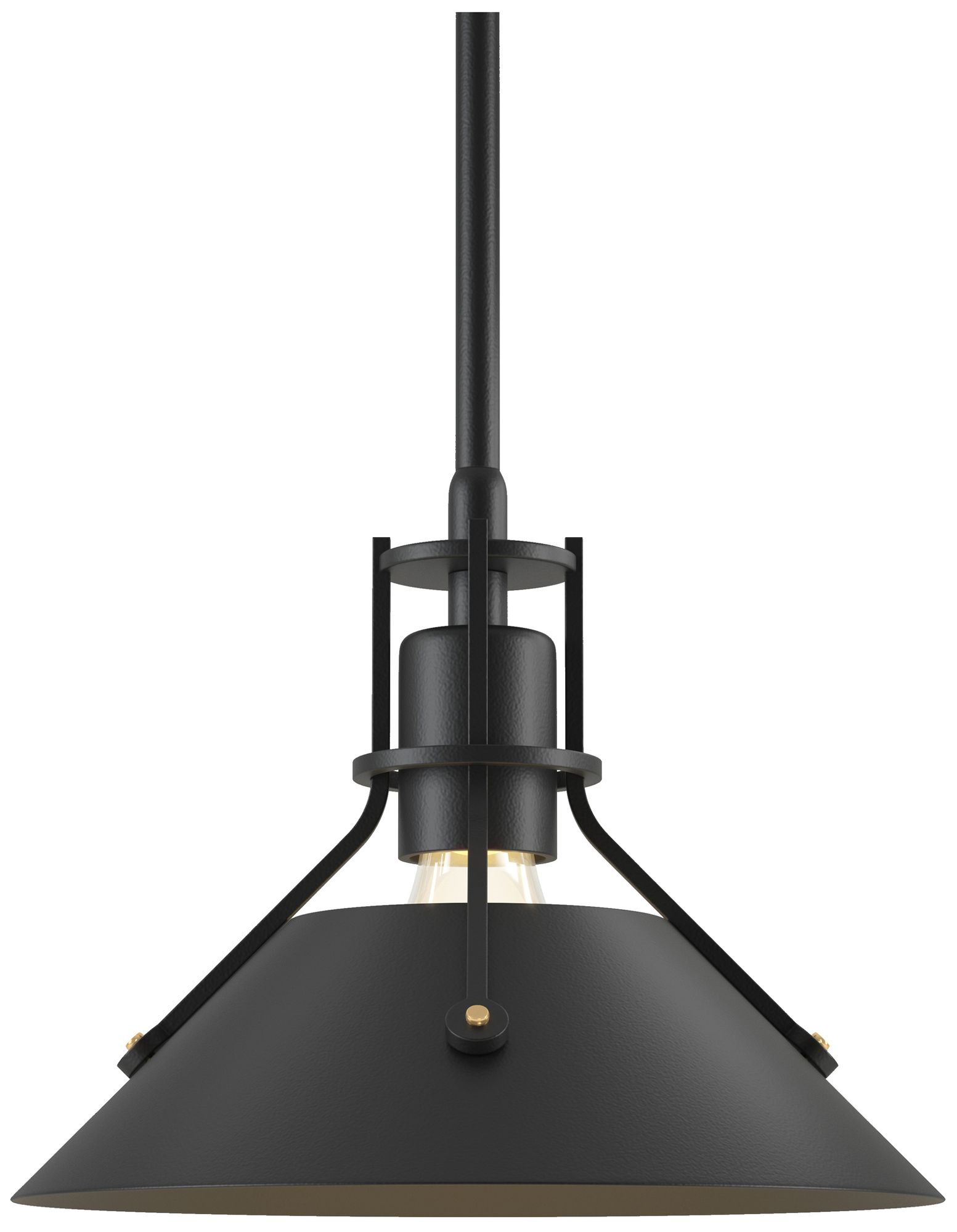 Henry 9" Wide Black Mini Pendant w/ Black