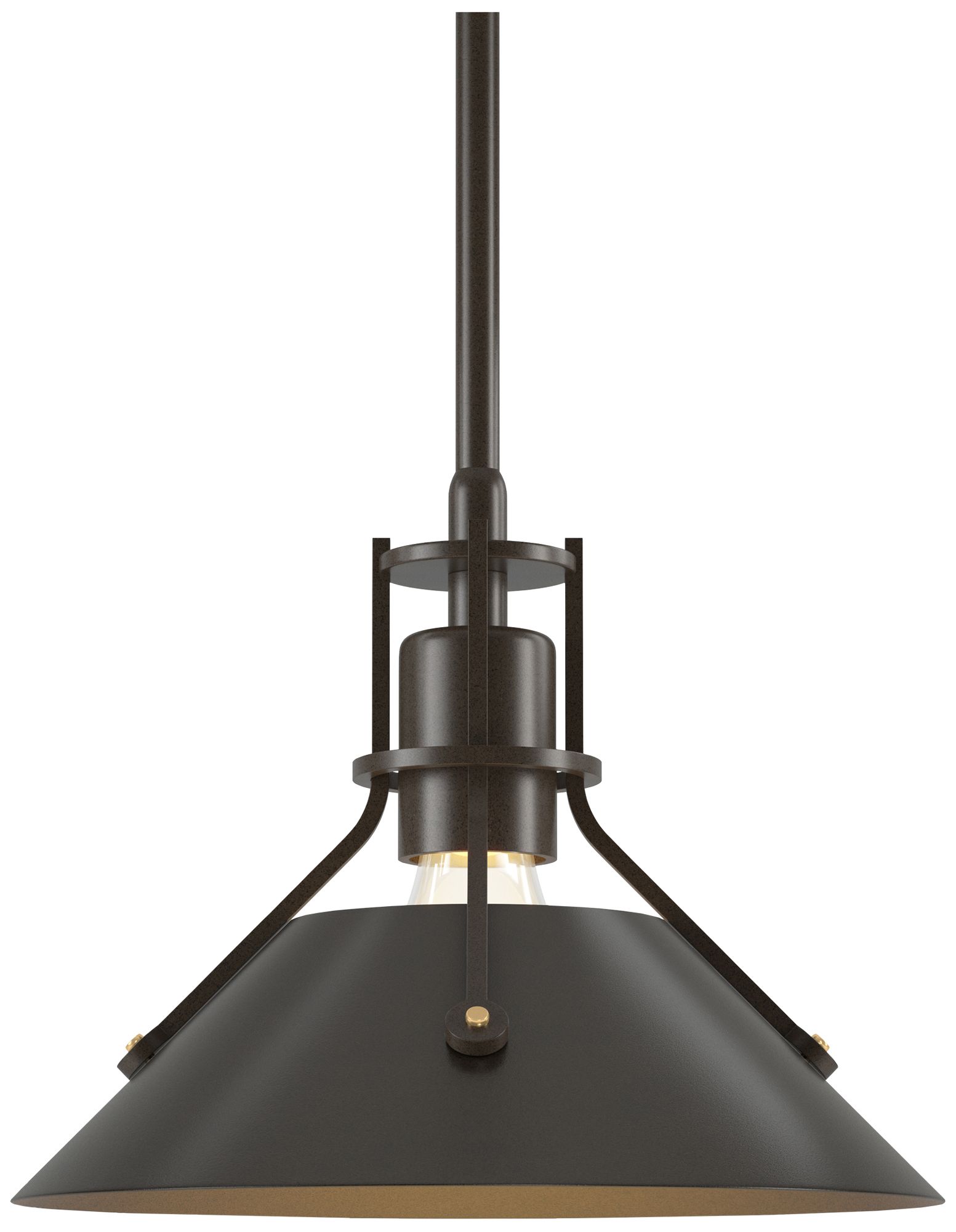 Henry 9" Wide Bronze Mini Pendant w/ Oil Rubbed Bronze