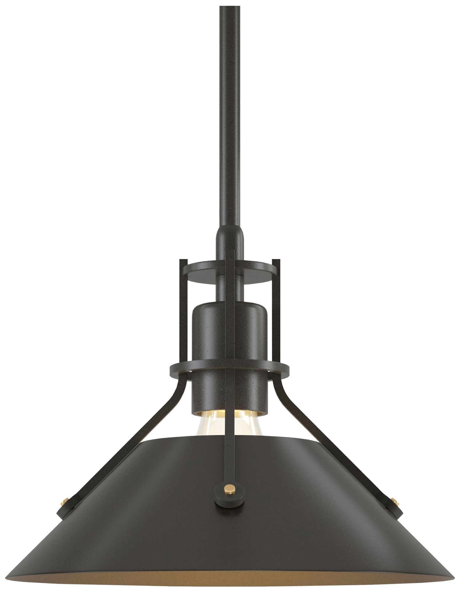 Henry 9" Wide Dark Smoke Mini Pendant w/ Oil Rubbed Bronze