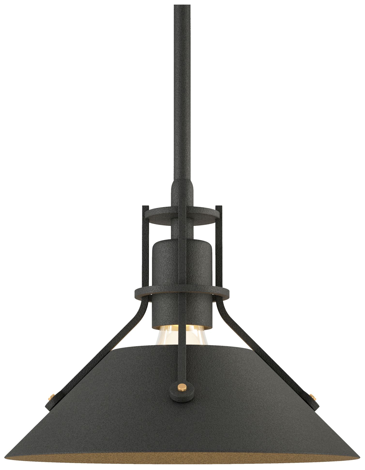 Henry 9" Wide Natural Iron Mini Pendant w/ Natural Iron