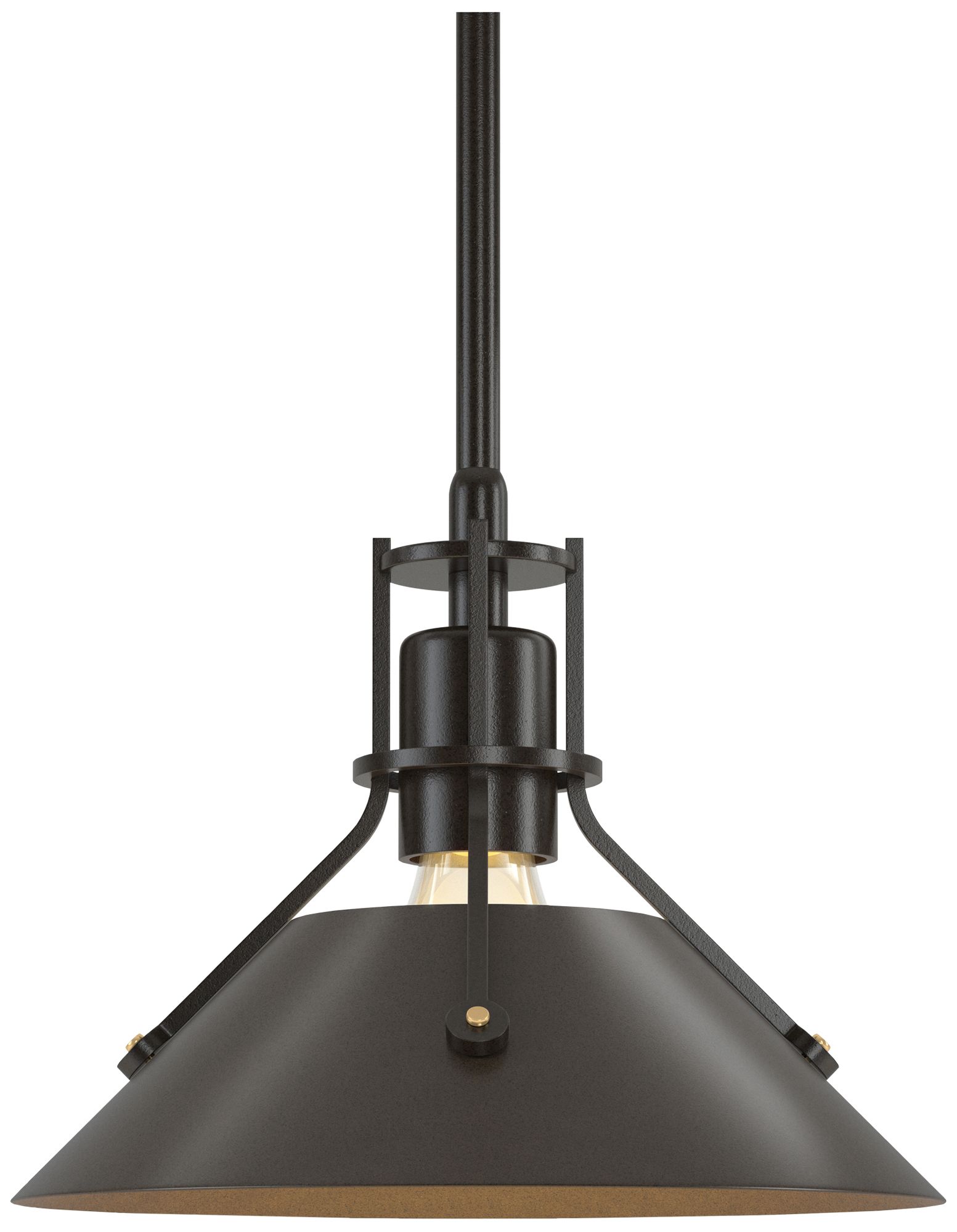 Henry 9" Wide Oil Rubbed Bronze Mini Pendant w/ Bronze