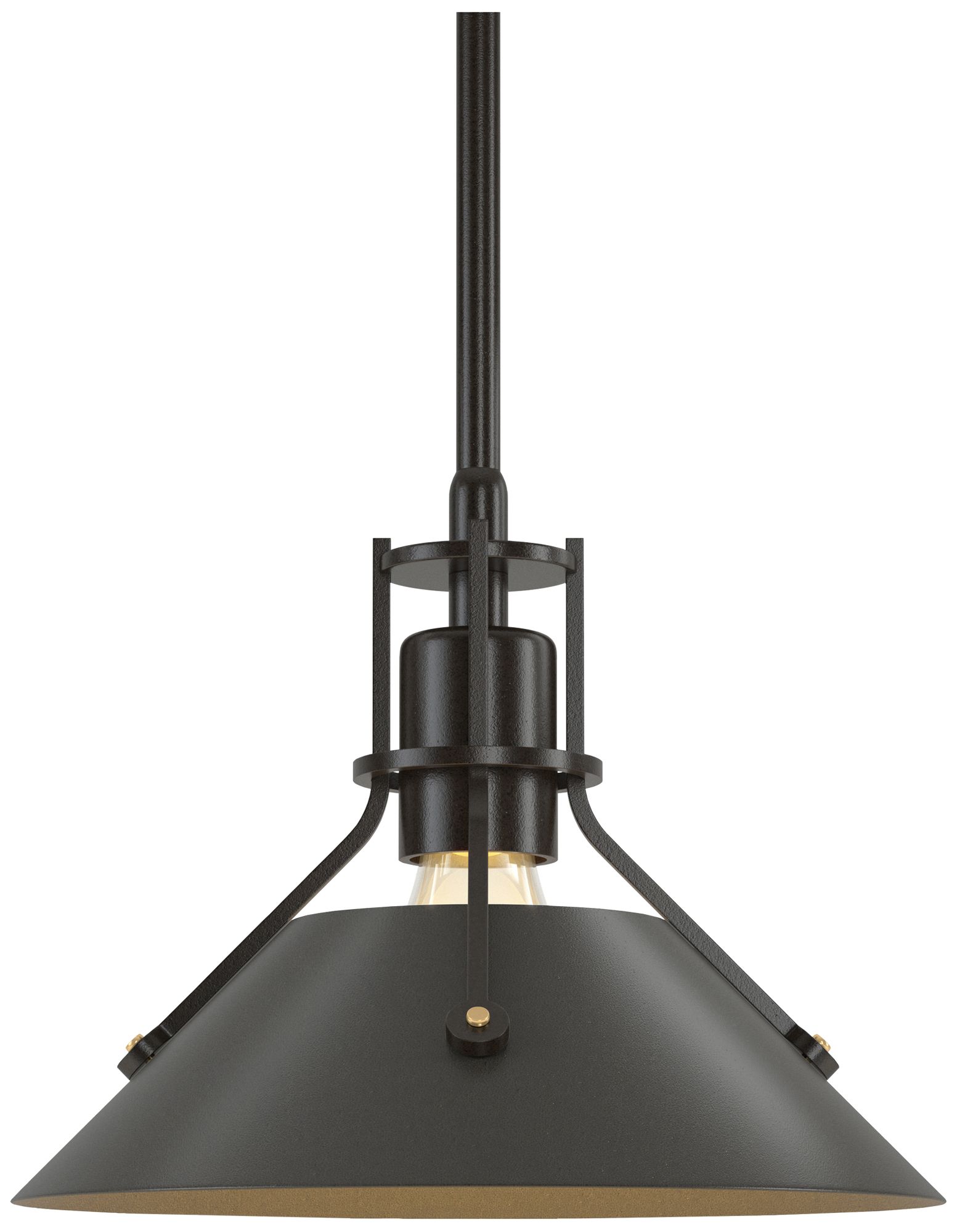 Henry 9" Wide Oil Rubbed Bronze Mini Pendant w/ Dark Smoke