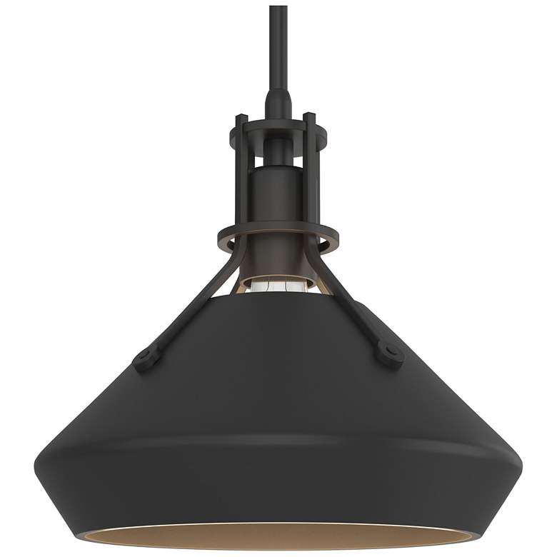 Image 1 Henry & Chamfer Pendant - Black Finish - Black Accents