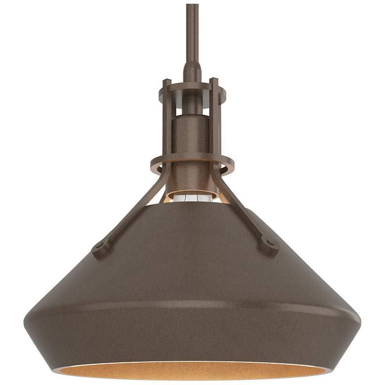 Image 1 Henry & Chamfer Pendant - Bronze Finish - Bronze Accents