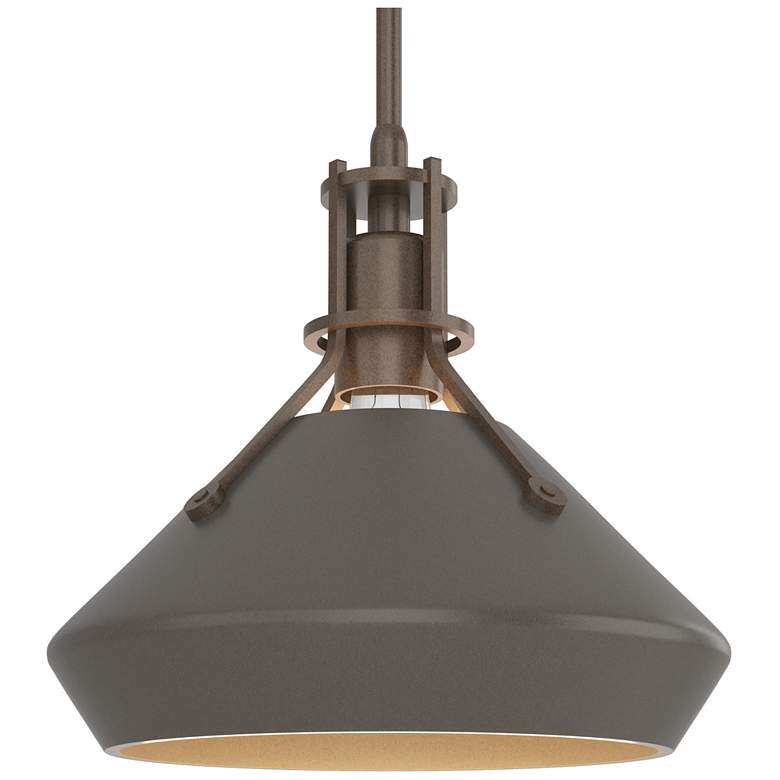 Image 1 Henry & Chamfer Pendant - Bronze Finish - Dark Smoke Accents