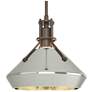 Henry & Chamfer Pendant - Bronze Finish - Sterling Accents