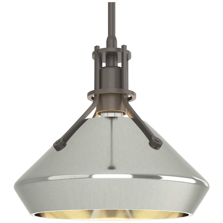 Image 1 Henry & Chamfer Pendant - Dark Smoke Finish - Sterling Accents