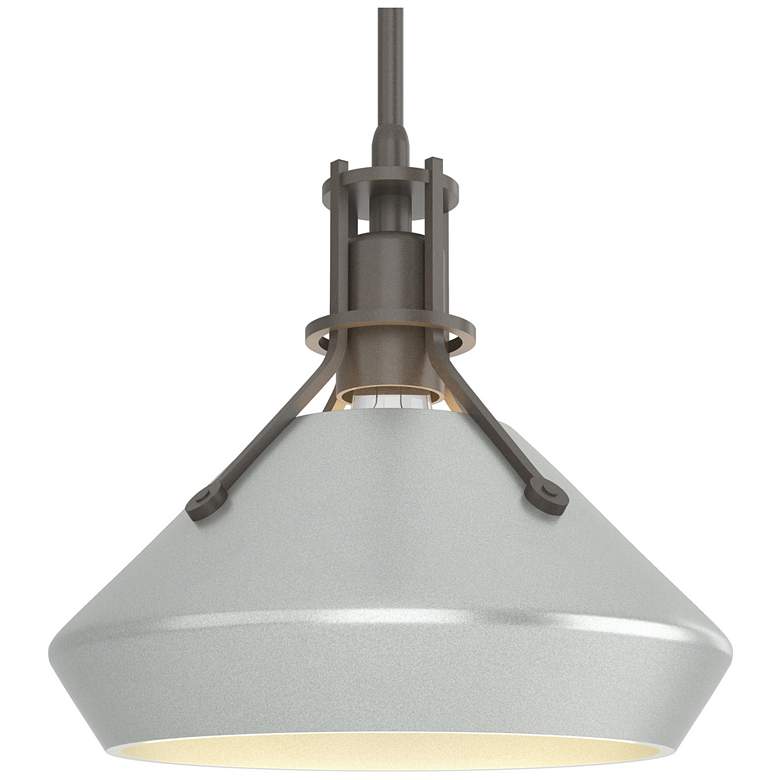 Image 1 Henry & Chamfer Pendant - Dark Smoke Finish - Vintage Platinum Accents