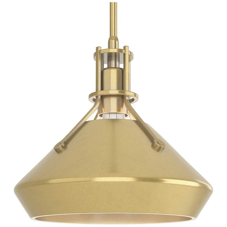 Image 1 Henry & Chamfer Pendant - Modern Brass Finish - Modern Brass Accents