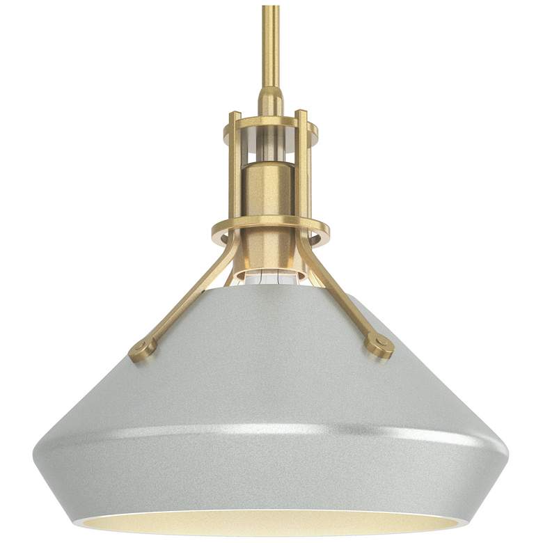Image 1 Henry & Chamfer Pendant - Modern Brass Finish - Vintage Platinum Accent